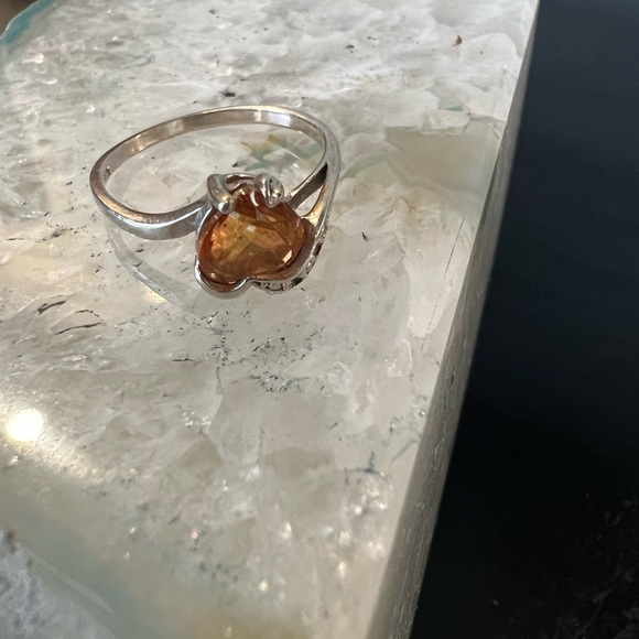 Heart shape 925 ring . - Picture 5 of 8